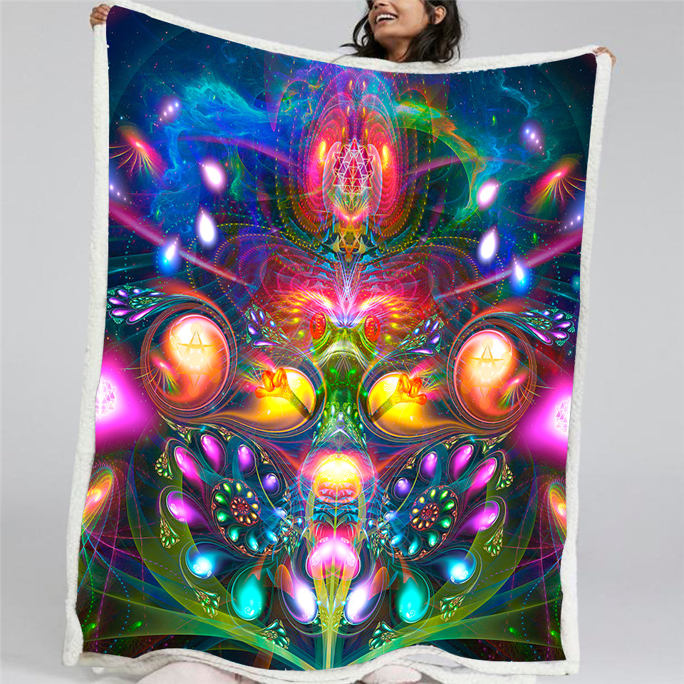 Dimitri The Frog fleece blanket