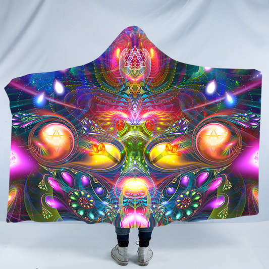 Frog Hooded Throw Blanket