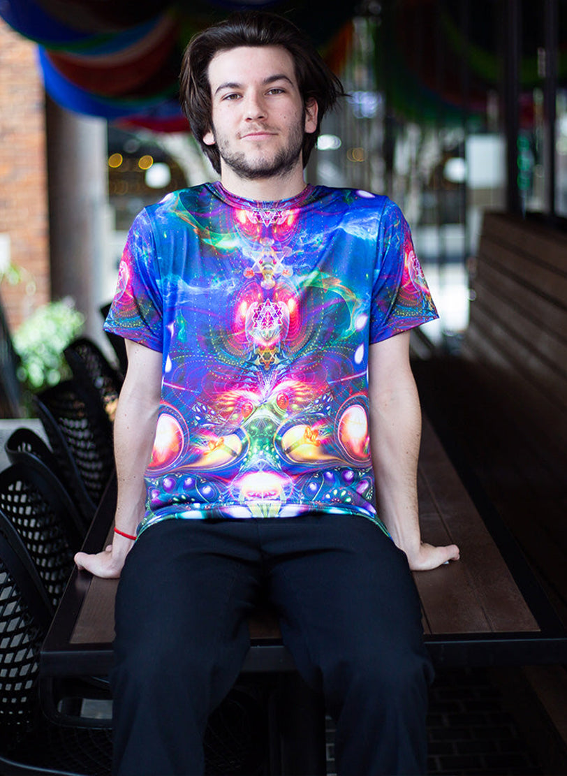 Trippy Mens T-Shirt | Animal Totem | Psychedelic | Dimitri The Frog