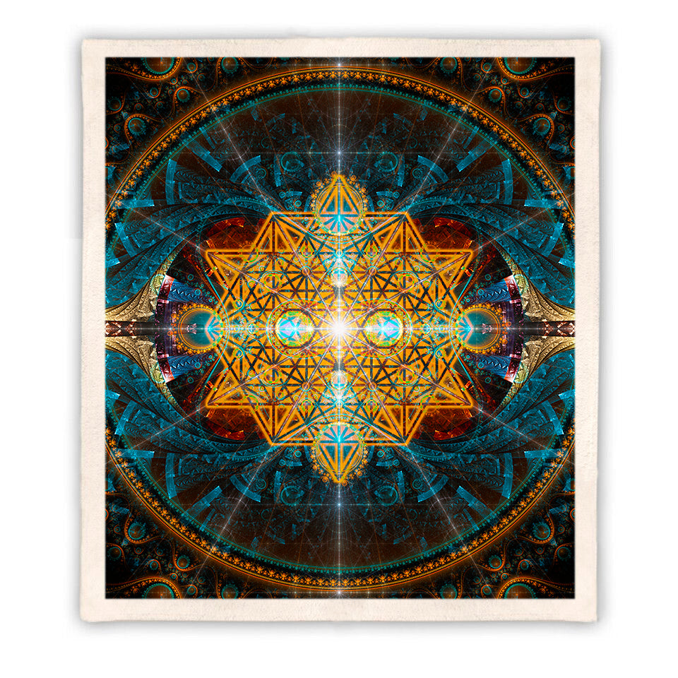 Equilibrium Sacred Geometry Throw Blanket 1