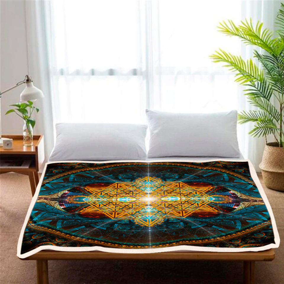 Sacred Geometry Throw Blanket 2