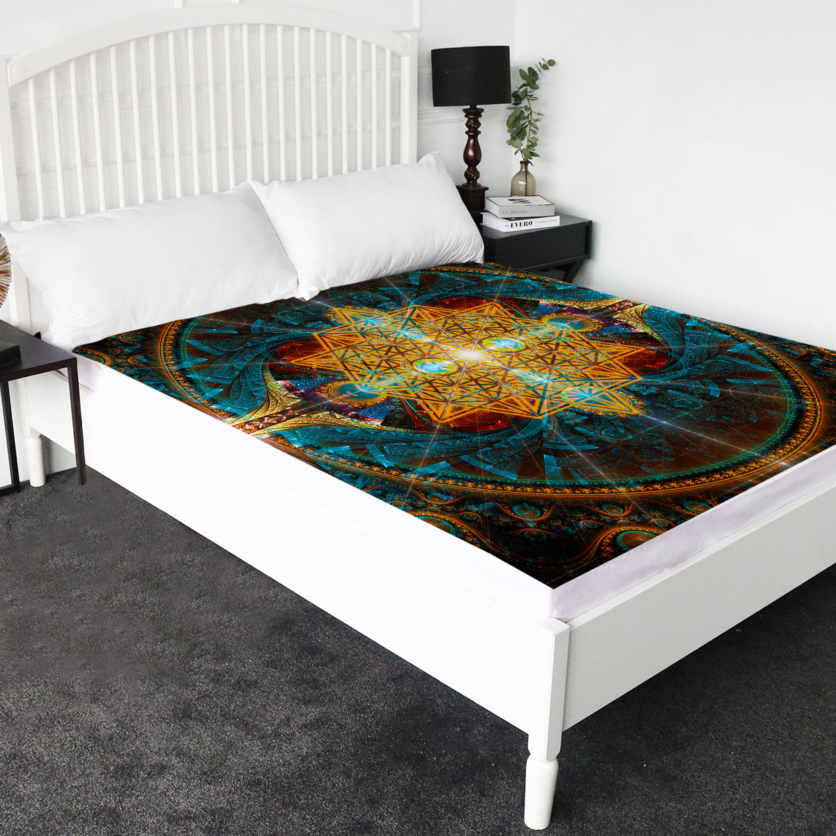 Sacred Geometry Fitted Bed Sheet