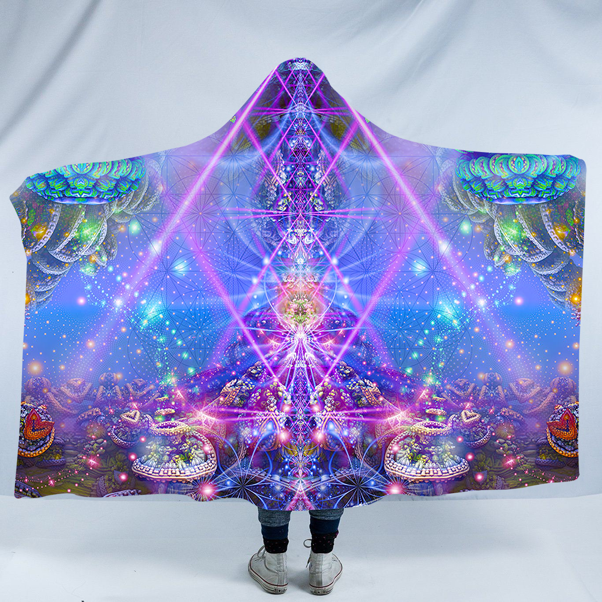  Trippy Hooded Blanket