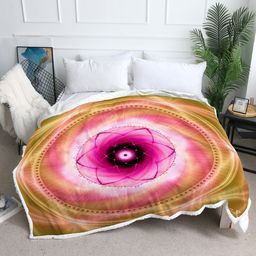 Meditation Sherpa Fleece Blanket
