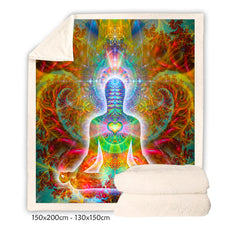Meditation Fleece Blanket 2