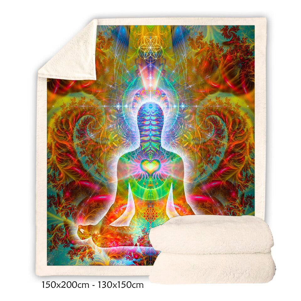 Meditation Fleece Blanket 2