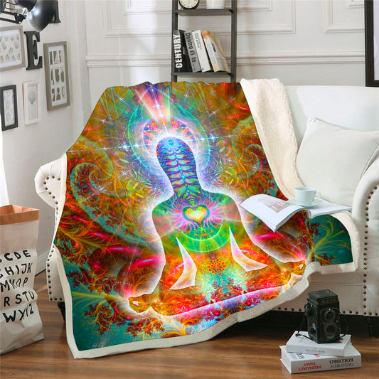 Heart Chakra Throw Blanket 1