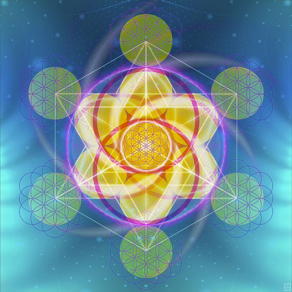 Light Activation Healing Mandala Poster| Art Print | Healing Art