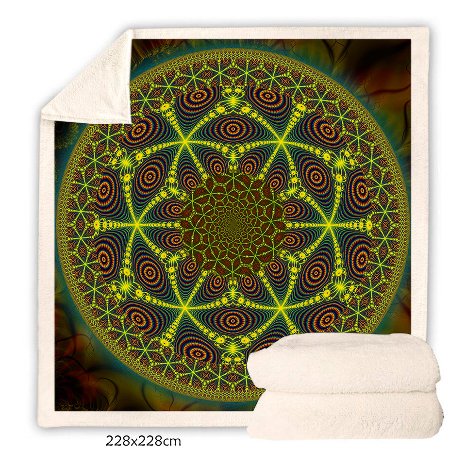 Psychedelic Throw Blanket 3