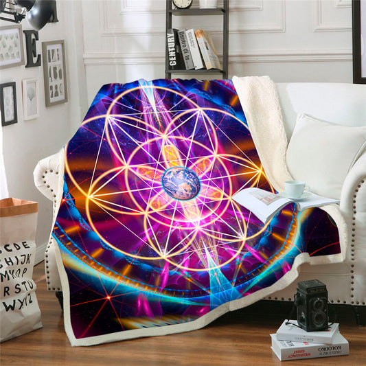 Flower of Life Throw Blanket 1