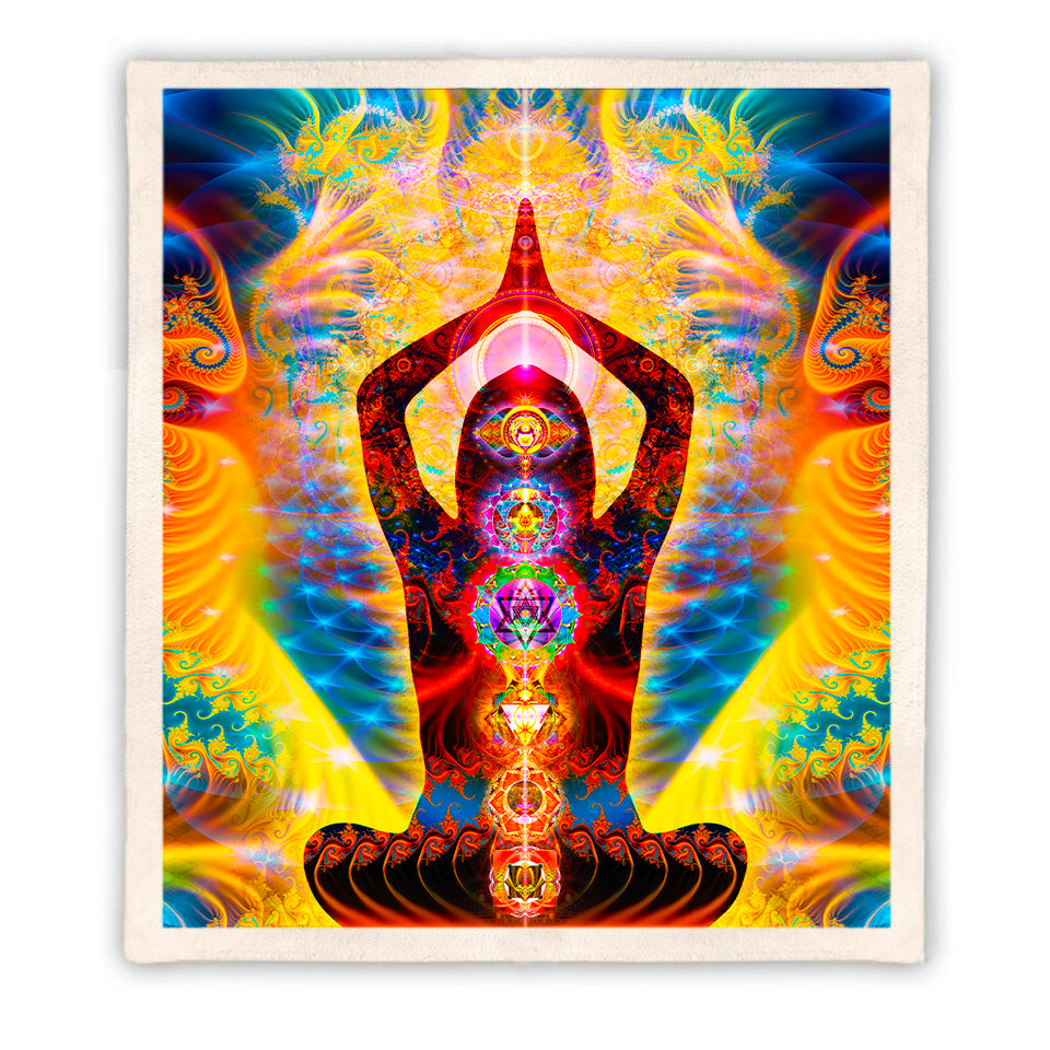 Meditation Fleece Blanket 1