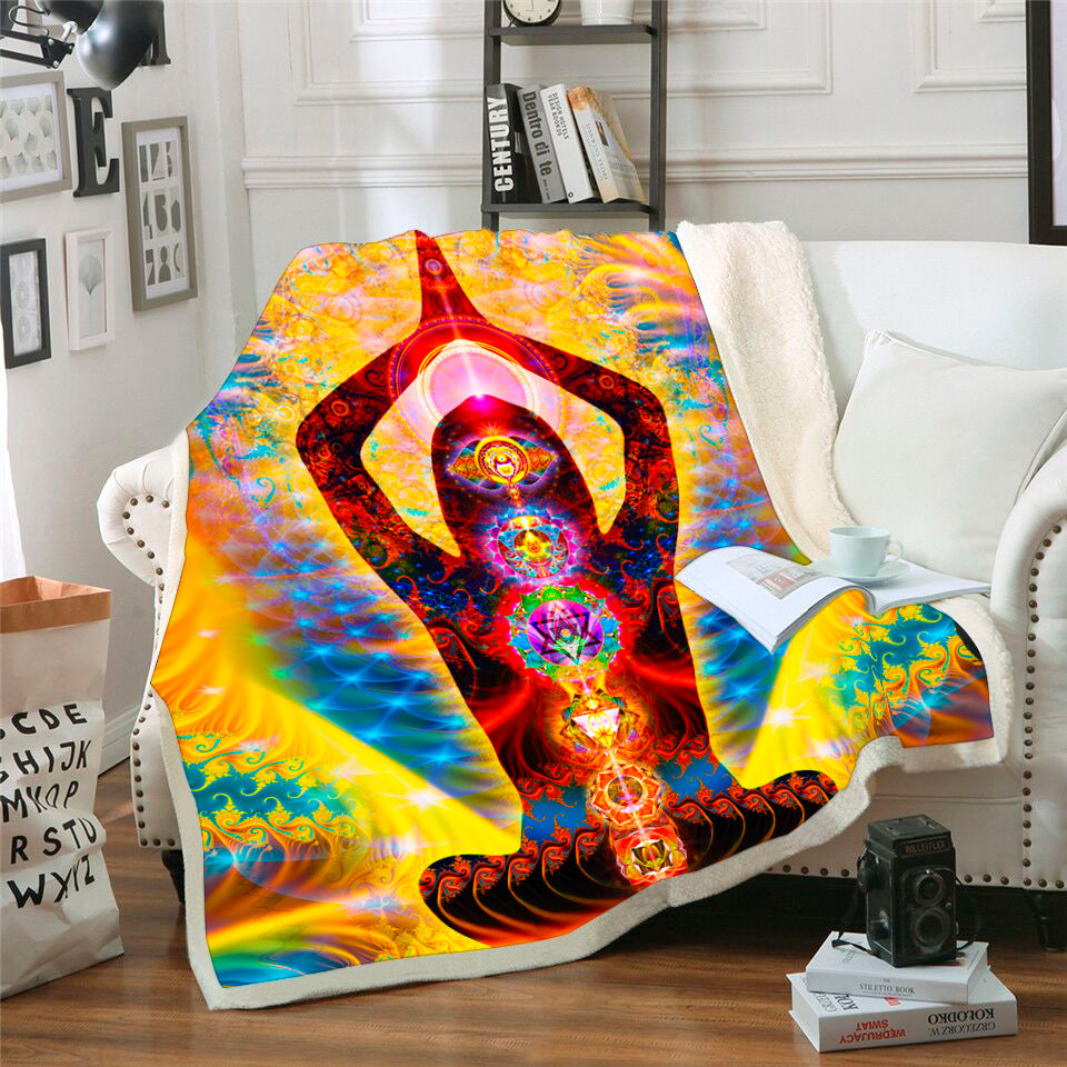 Chakra Throw blanket 1