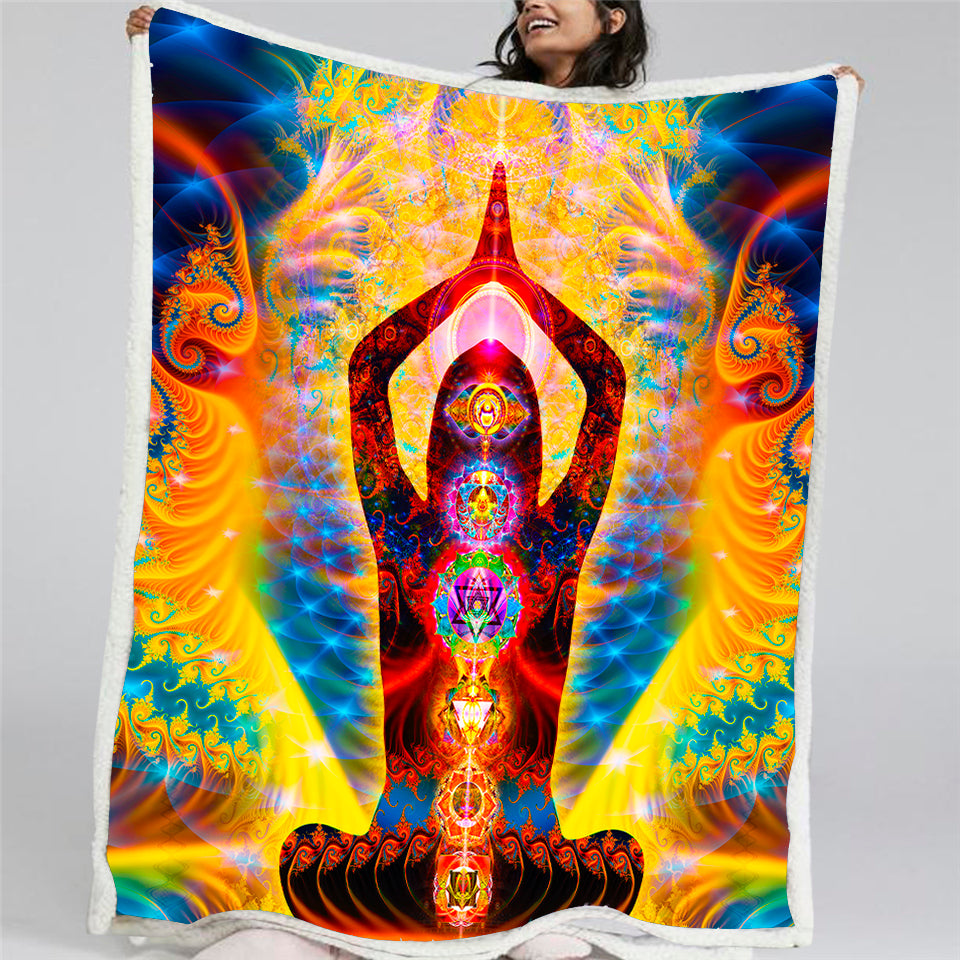 Cosmic Body Throw Blanket 3