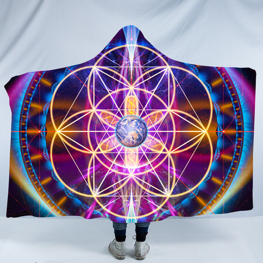 Flower of Life Blanket Hoodie