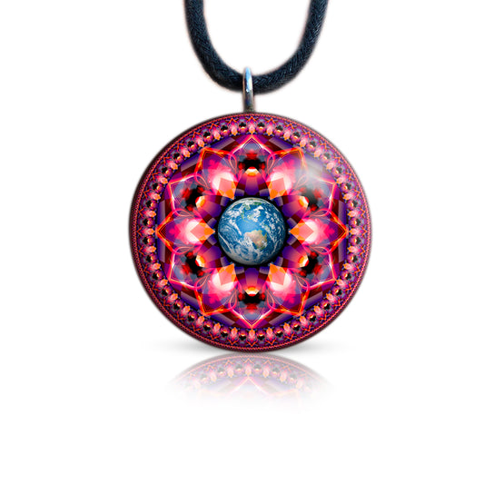 Orgonite Necklace | Gaia Orgone Pendant | Mother Earth | Pachamama