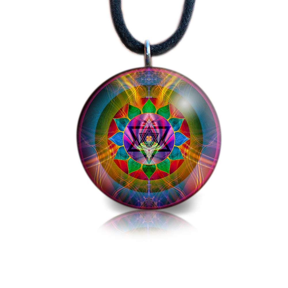 Heart Chakra Healing Orgone Pendant | Orgonite Necklace | Ray of Love