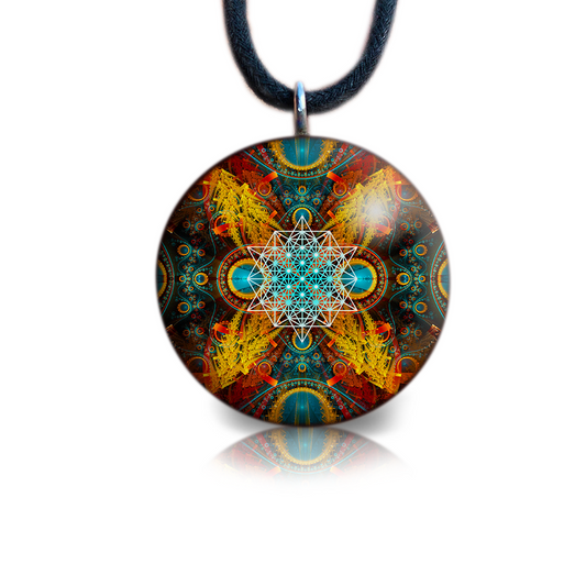 Sacred Geometry Orgone Jewelry | Merkaba Pendant | Star Matrix