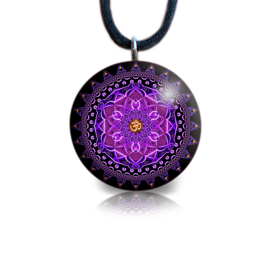 Mandala Pendant | EMF Jewelry | Orgonite | Flower of Life | Aum Sangha
