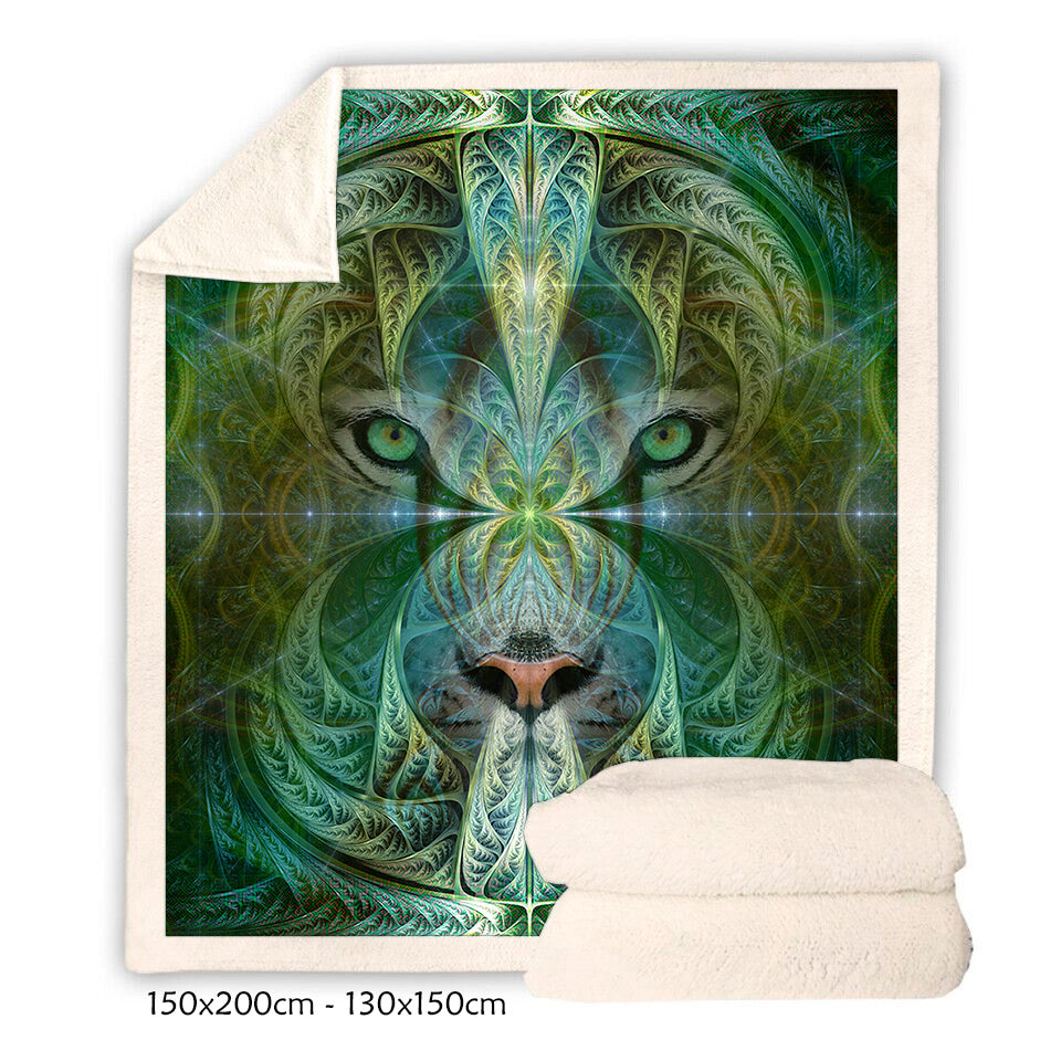 Animal Totem Sherpa Fleece Blanket