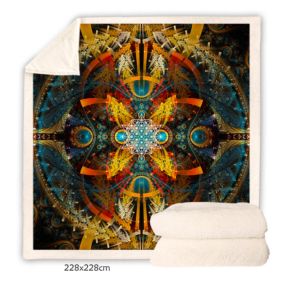 Sherpa Fleece Sacred Geometry