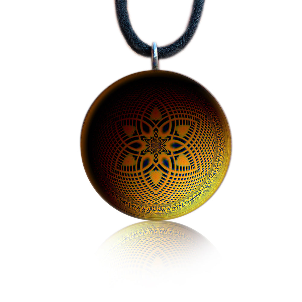 Moon Pendant | Orgonite | Sacred Geometry | Solar Moon