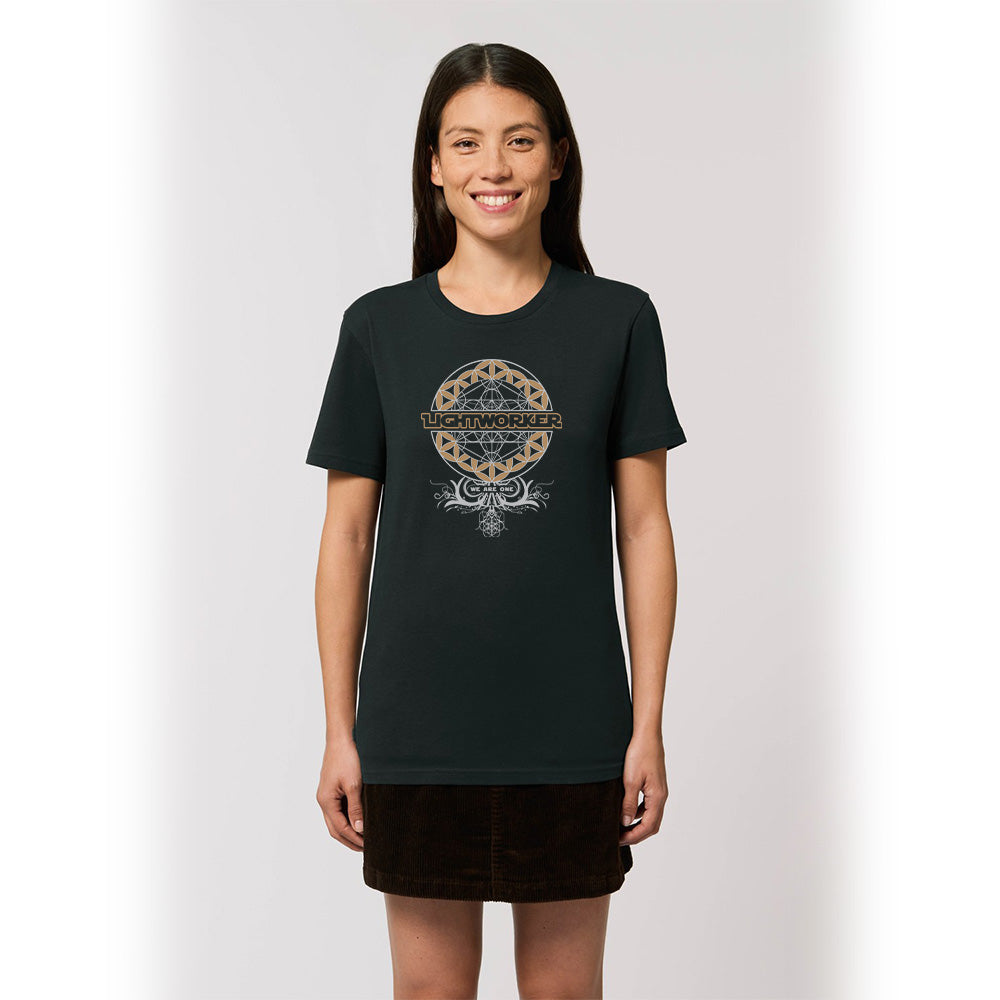 Vegan T-Shirt | Organic | Ethical | Unisex | Sacred Geometry | LightWorker