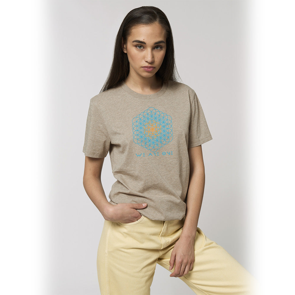 Vegan T-Shirt | Organic | Ethical | Unisex | Sacred Geometry | We Are One