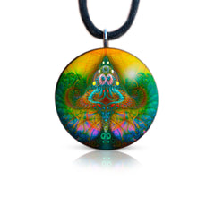 Psychedelic Orgone Pendant | Mushroom Pendant | EMF Protection | Shroom